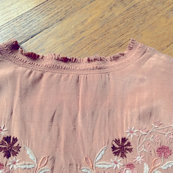 Vintage Satin Bomber Jacket 🌸 Embroidered Butterfly 🦋 Ruffled collar & wrists - Picture 8 of 14